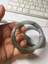 Load image into Gallery viewer, Certified Type A 100% Natural dark green white purple oval Jadeite bangle group PH37
