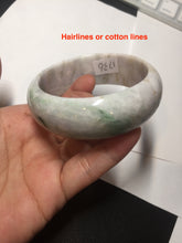 Load image into Gallery viewer, 54mm Certified type A 100% Natural sunny green/purple/yellow(Fu LU SHOU) Jadeite bangle BN61-1736
