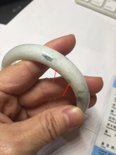 Load image into Gallery viewer, 55.5mm certified 100% natural Type A green white jadeite bangle PD154-6315
