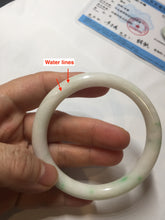 Load image into Gallery viewer, 57.5mm Certified Type A 100% Natural sunny green/white(白底青) Jadeite Jade bangle PE38-2865
