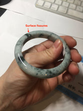 Load image into Gallery viewer, 53.2mm Certified type A 100% Natural green/yellow/brown autumn forest Jadeite bangle PD183-5698
