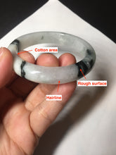 Load image into Gallery viewer, 53.8mm certified Type A 100% Natural light green/white jadeite jade bangle BK100-2343
