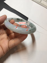 Load image into Gallery viewer, 58mm certified Type A 100% Natural dark green purple yellow(FU LU SHOU) Jadeite Jade bangle PE76-(5927)
