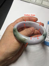 Load image into Gallery viewer, 54.5mm certified 100% natural Type A green light purple Distant Hills in Mist jadeite bangle PA185-4757

