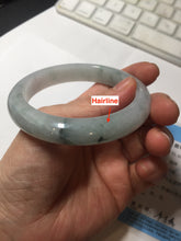 Load image into Gallery viewer, 56mm certified 100% natural Type A icy light green jadeite jade bangle PE8-0310
