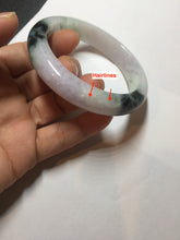 Load image into Gallery viewer, 56mm certified 100% natural type A sunny green/dark green/purple/white jadeite jade bangle PF19-3425
