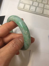 Load image into Gallery viewer, 56.5mm Certified Type A 100% Natural sunny green yellow Jadeite bangle J149-8123

