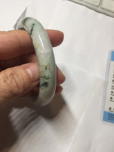 Load image into Gallery viewer, 59mm certified 100% natural Type A green purple yellow(FU LU SHOU) white jadeite bangle PD159-6290
