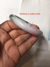 Load image into Gallery viewer, 55.5mm Certified 100% natural Type A sunny Green &amp; Light Purple(春带彩) jadeite jade bangle PH247-0509
