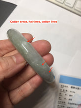 Load image into Gallery viewer, 58.5mm Certified Type A 100% Natural icy watery green/purple chubby Jadeite Jade bangle PB246-9529
