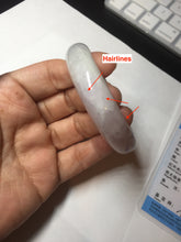 Load image into Gallery viewer, 52.8mm Certified Type A 100% Natural dark green/white/purple Jadeite Jade bangle BL83-4052
