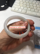 Load image into Gallery viewer, 55.8mm certified Type A 100% Natural light purple yellow brown Jadeite Jade bangle BS134-4017
