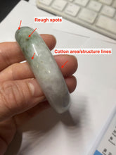 Load image into Gallery viewer, 55mm certified 100% natural Type A sunny green light purple jadeite bangle PA186-4759
