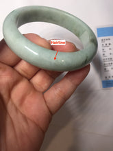 Load image into Gallery viewer, 54.8mm certified 100% natural Type A green/gray jadeite jade bangle BS133-4042
