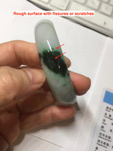 Load image into Gallery viewer, 59.2mm Certified Type A 100% Natural sunny green/dark green/purple/white Spring Forest broad Jadeite bangle PH71-0574
