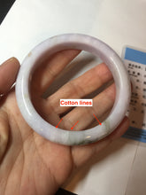 Load image into Gallery viewer, 60mm Certified Type A 100% Natural icy watery green/purple/red Jadeite Jade bangle BM87-4496
