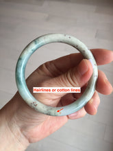 Load image into Gallery viewer, 56.8mm Certified Type A 100% Natural light green/yellow/red strawberry jelly Jadeite Jade bangle AA87-3950
