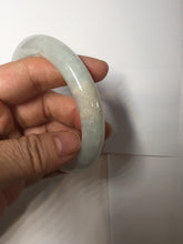 Load image into Gallery viewer, 57.8mm Certified Type A 100% Natural light green purple chubby round cut Jadeite bangle BS127-4027
