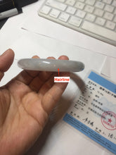 Load image into Gallery viewer, 60.1mm Certified Type A 100% Natural icy watery green/purple chubby Jadeite Jade bangle E145-9530
