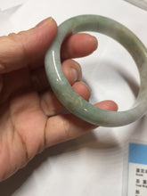 Load image into Gallery viewer, 58.4mm certified 100% natural Type A light green white purple brown jadeite bangle PD162-6320
