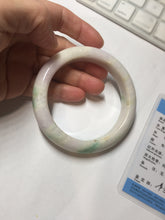 Load image into Gallery viewer, 60.4mm 100% Natural type A sunny green purple white Jadeite Jade bangle PE45-5505
