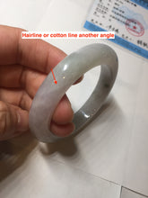 Load image into Gallery viewer, 53.5mm certified 100% natural Type A icy water sunny green/gray/black jadeite jade bangle BP158-5028
