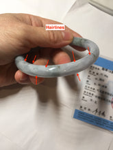 Load image into Gallery viewer, 56.5mm Certified Type A 100% Natural dark green/purple/white round cut Jadeite bangle AA126-6943
