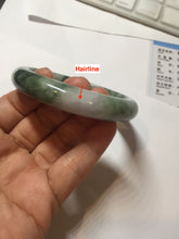 Load image into Gallery viewer, 56.5mm Certified 100% natural Type A light green/purple Whispers of the Spring Breeze jadeite jade bangle PH104-5441
