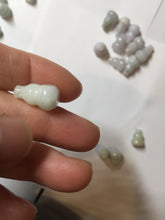 Load image into Gallery viewer, 100% natural type A 3D white/yellow/purple/brown Jadeite jade gourd ( 葫芦, 福禄) pendant PH108

