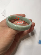 Load image into Gallery viewer, 51.7mm Certified type A 100% Natural sunny green light green with green flying flowers square Jadeite Jade bangle PA257-6942

