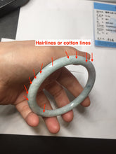 Load image into Gallery viewer, 61mm certified Type A 100% Natural light green light purple round cut Jadeite Jade bangle PH218-3235
