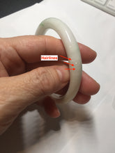 Load image into Gallery viewer, 57.5mm Certified Type A 100% Natural sunny green/white(白底青) Jadeite Jade bangle PE38-2865
