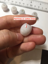 Load image into Gallery viewer, 12-14mm Type A 100% Natural white/light green/purple Jadeite Jade LuluTong (Every road is smooth) pendant S68
