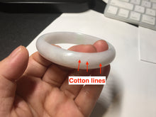 Load image into Gallery viewer, 52mm certified type A 100% Natural sunny green/white/purple oval jadeite jade bangle BK117-0281
