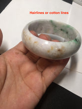Load image into Gallery viewer, 54mm Certified type A 100% Natural sunny green/purple/yellow(Fu LU SHOU) Jadeite bangle BN61-1736
