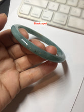 Load image into Gallery viewer, 59.2mm Certified Type A 100% Natural green/blue/black/gray/black Guatemala slim Jadeite bangle PF11-5873
