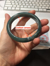 Load image into Gallery viewer, 59.8mm Certified Type A 100% Natural dark green/blue/gray/black Guatemala Jadeite bangle PJ148-1482
