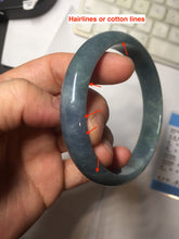 Load image into Gallery viewer, 62.2mm Certified Type A 100% Natural dark green/purple/blue/gray/black Guatemala Jadeite bangle AZ143-6427
