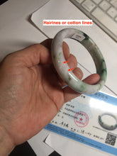 Load image into Gallery viewer, 59.5mm certified Type A 100% Natural light purple light brown dark green sunny green Jadeite Jade bangle AA48-3312
