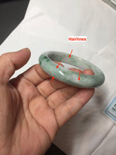 Load image into Gallery viewer, 52.6mm certified  100% Natural type A sunny green yellow purple (Fu Lu Shou)Jadeite Jade bangle PH245-0504
