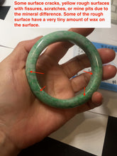 Load image into Gallery viewer, 56.5mm Certified Type A 100% Natural sunny green yellow Jadeite bangle J148-8114
