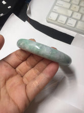 Load image into Gallery viewer, 58mm certified 100% natural type A sunny green/purple/white/gray jadeite jade bangle PJ69-2986
