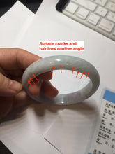 Load image into Gallery viewer, 57.5mm Certified Type A 100% Natural sunny green purple white jadeite Jade bangle BS99-2535
