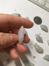 Load image into Gallery viewer, 100% Natural type A clear/green/ purple/white jadeite jade 3D fish Pendant PH111 Add on item
