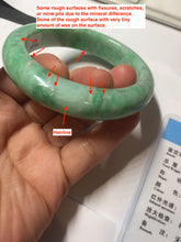 Load image into Gallery viewer, 56.2mm Certified Type A 100% Natural sunny green purple white Jadeite bangle PC168-8111
