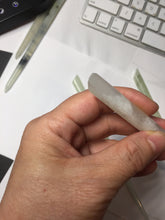 Load image into Gallery viewer, 18-20cm 100% Natural Icy light green white Xiu Jade (Serpentine) Hairpin AW72
