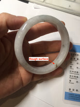 Load image into Gallery viewer, 58.5mm certified Type A 100% Natural white light green purple Jadeite Jade bangle PF67-0512
