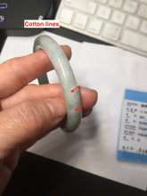 Load image into Gallery viewer, 51.1mm certified 100% natural Type A dark green yellow gray round cut jadeite jade bangle H163-6011
