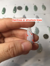 Load image into Gallery viewer, Type A 100% Natural icy watery light green/white/purple jadeite Jade magnolia buds group Pendant PH236
