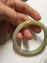 Load image into Gallery viewer, 54.8mm certified 100% natural Type A light green/yellow jadeite jade bangle PH159-4676
